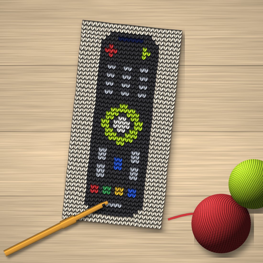TV Remote Control Crochet Pattern (Remote Holder Pocket)