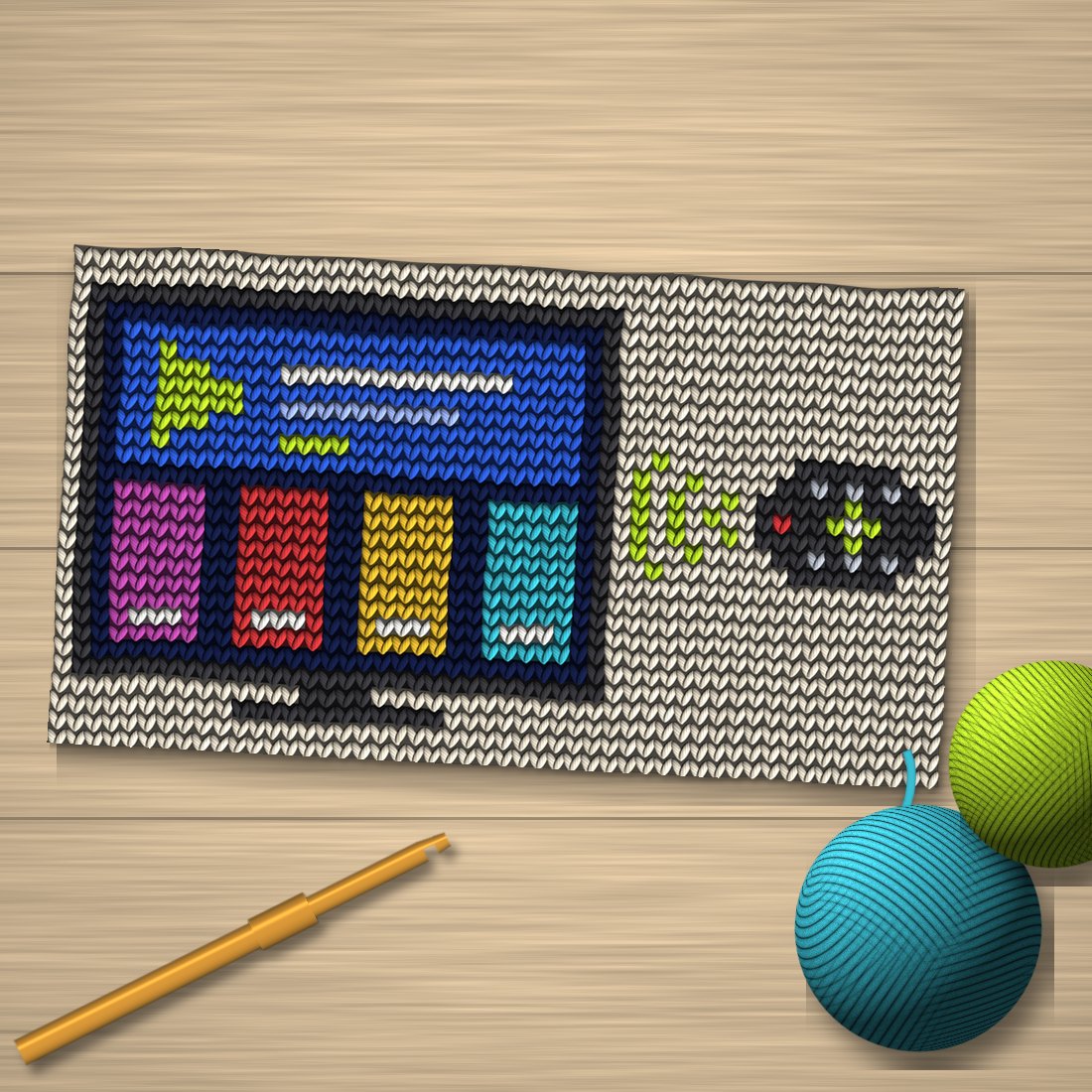 Smart TV Night Crochet Pattern (TV + Remote)