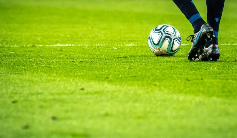 Champions League football stadium night match