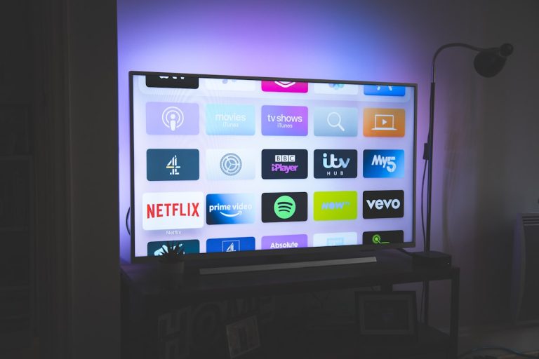Amazon Fire Stick connected to TV for IPTV streaming