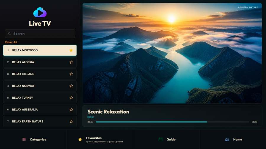 CloudStream Smart TV — Live TV