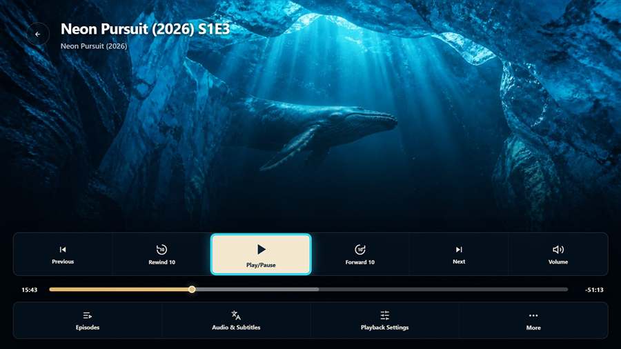 CloudStream Smart TV — Player