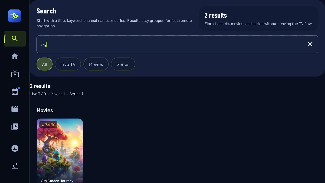 CloudStream Android search