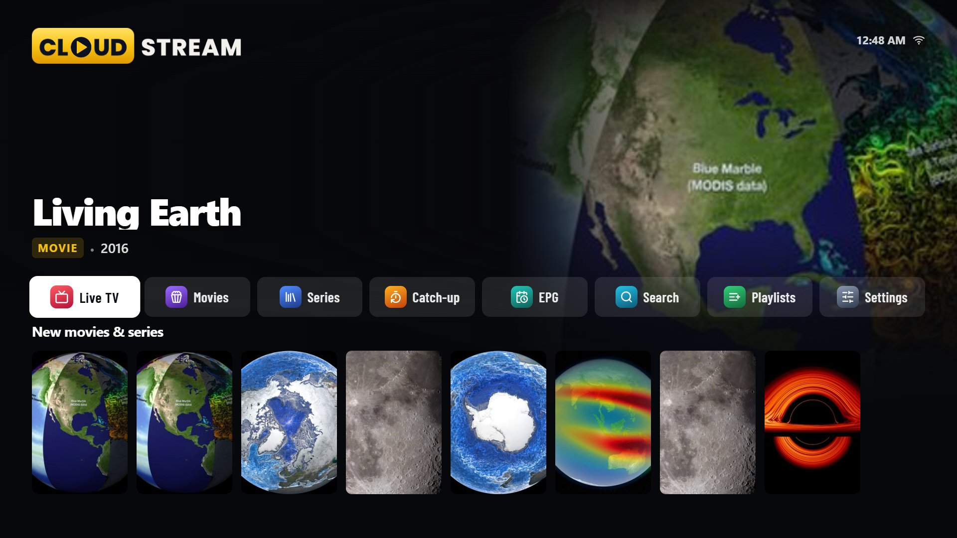 CloudStream Smart TV — Home