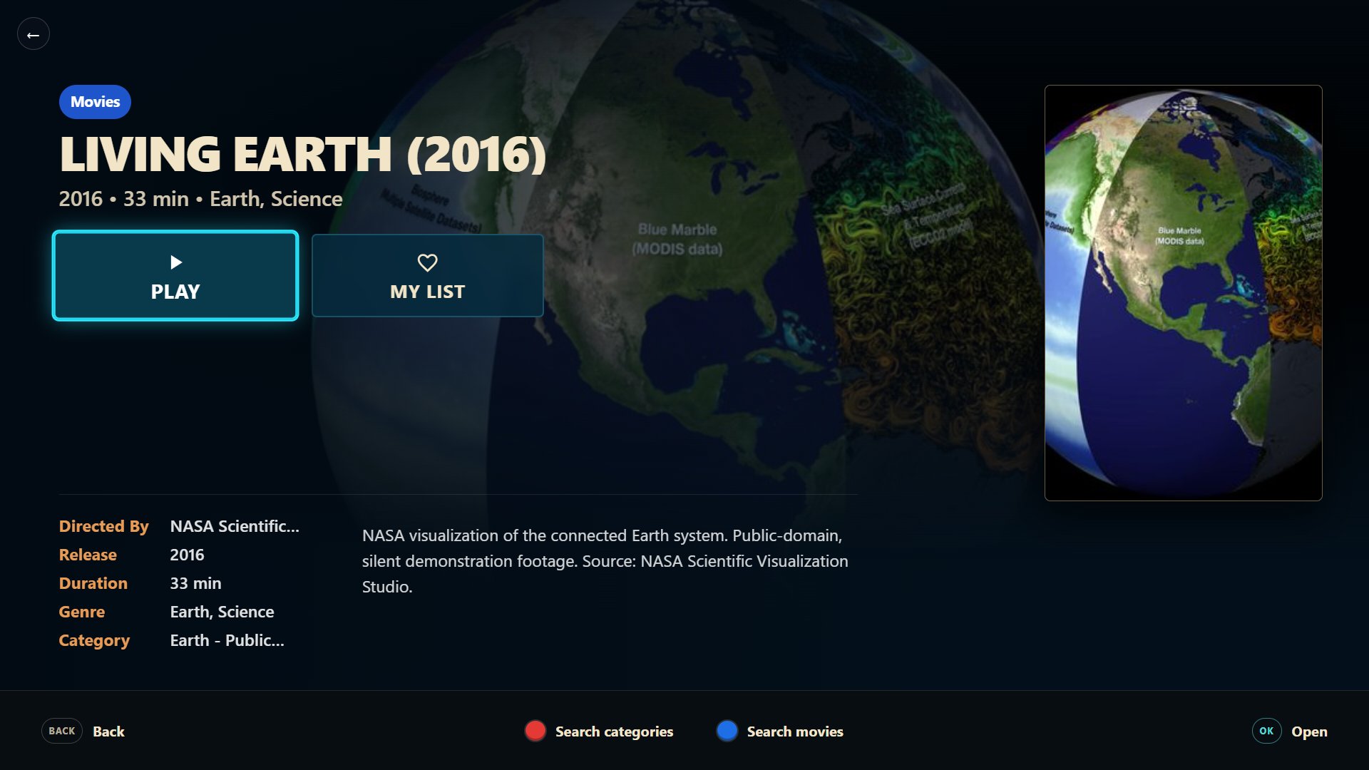 CloudStream Smart TV — Movie Details