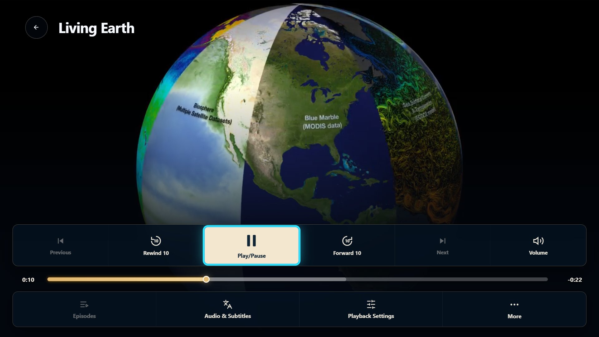 CloudStream Smart TV — Player
